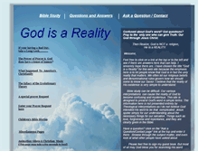 Tablet Screenshot of godisareality.com